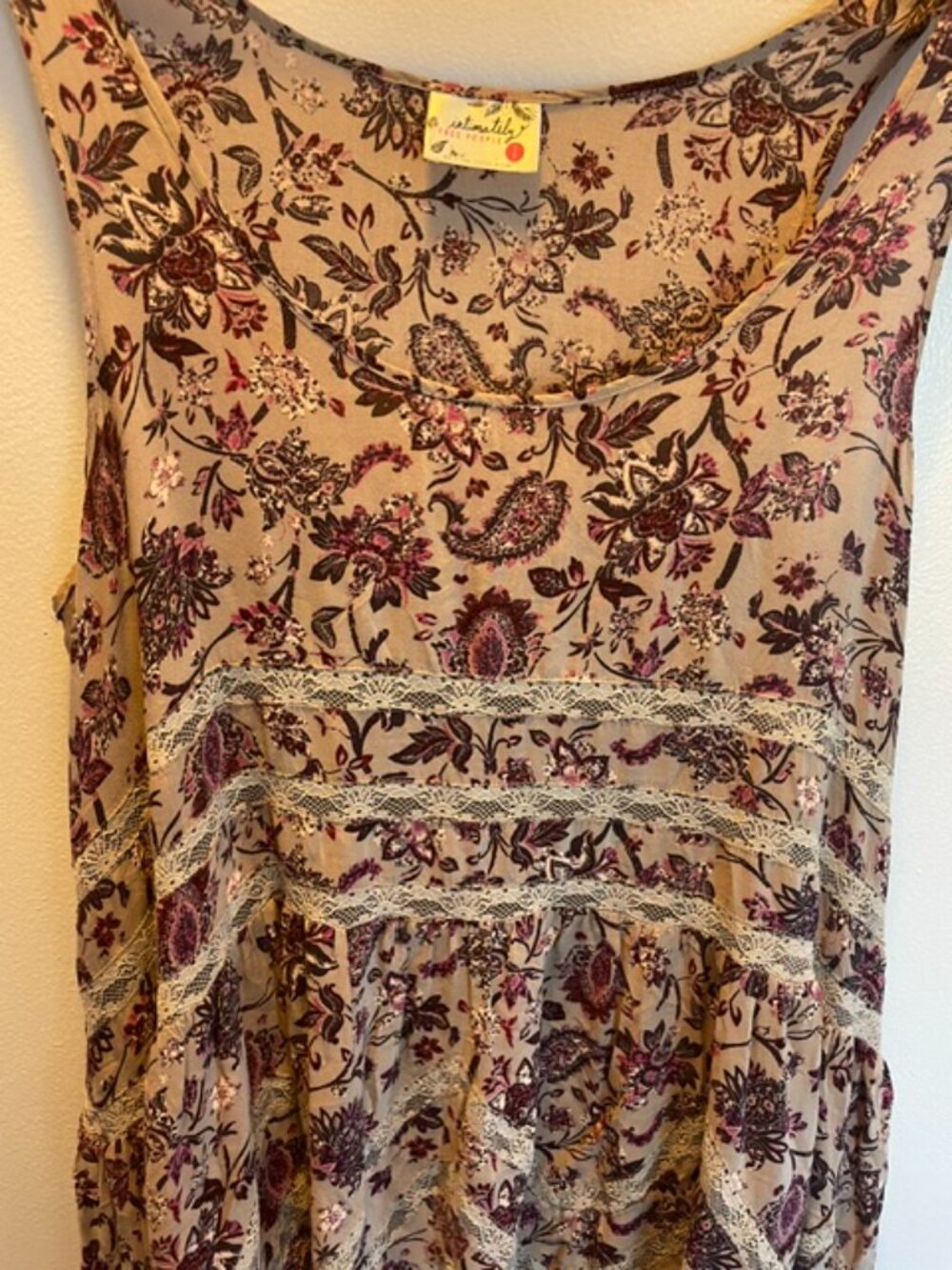 Intimately Free People mini tank with lace dress, size small - Picture 3 of 5
